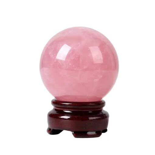 5pcs Pink Rose Quartz Crystal Sphere Ball Wholesale 123079004