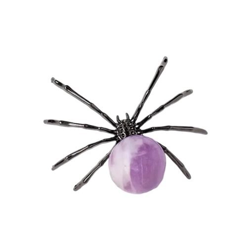 5pcs Purple Lepidolite Crystal Animal,Crystal Animal Crystal Spider Wholesale 141004004