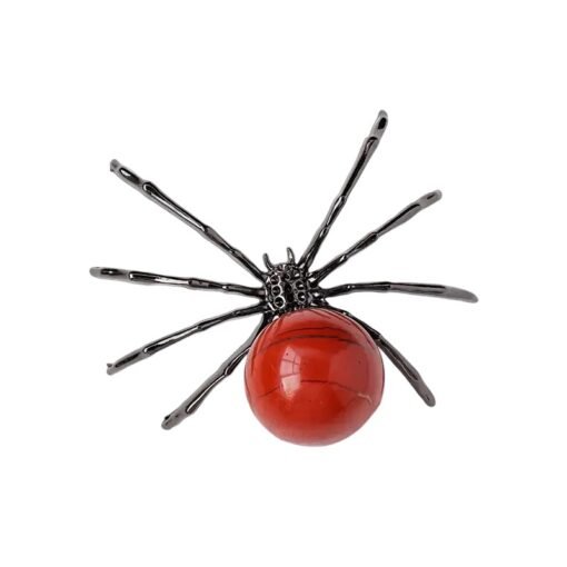 5pcs Red Jasper Crystal Animal,Crystal Animal Crystal Spider Wholesale 141004007