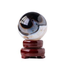 6 Sizes of Black White Agate Crystal Sphere Balls Wholesale 123062000