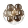 6 Sizes of Clear Tea Quartz Crystal Sphere Balls with Base Wholesale 123046000-1