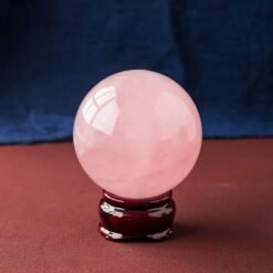 6 Sizes of High Quality Pink Rose Quartz Crystal Sphere Balls with Base Wholesale 123022000