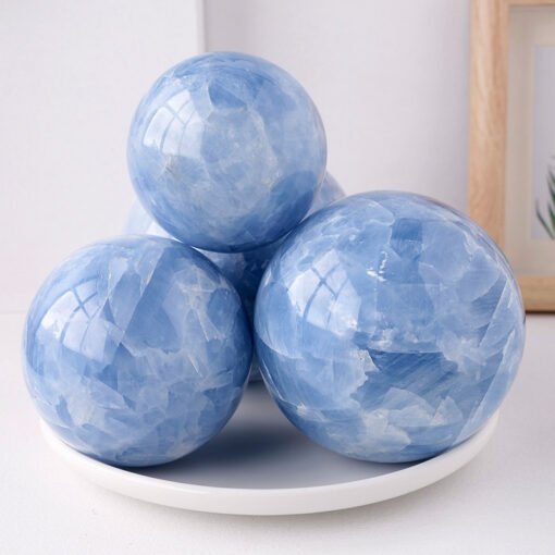 7 Sizes of Blue Celestite Crystal Sphere Balls Wholesale 123069000-2