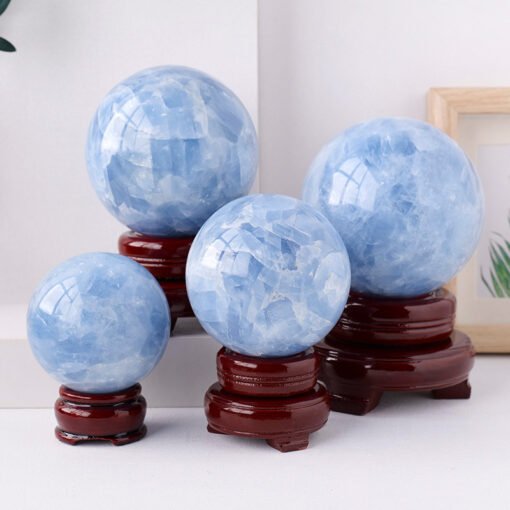 7 Sizes of Blue Celestite Crystal Sphere Balls Wholesale 123069000-3