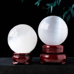 8 Sizes of White Selenite Crystal Sphere Balls Wholesale 123099000-1