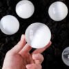 8 Sizes of White Selenite Crystal Sphere Balls Wholesale 123099000-2