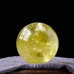 8 Sizes of Yellow Quartz Crystal Sphere Balls with Base Wholesale 123048000-1