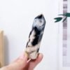 2 Sizes of Black Sakura Agate Crystal Tower Pillar Wholesale 102158000