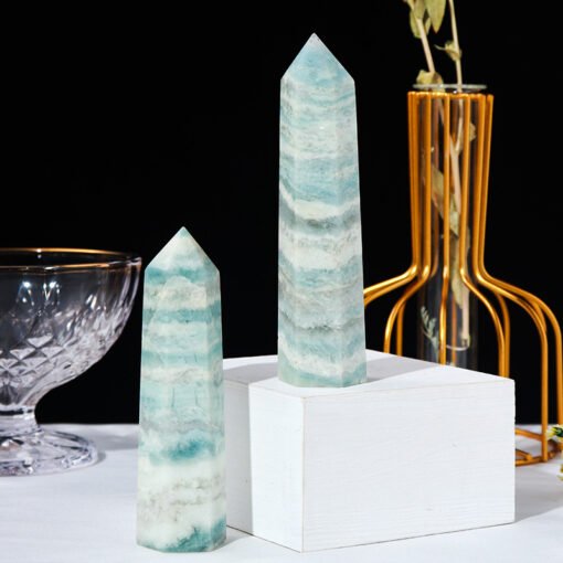 2 Sizes of Blue Sodalite Hackmanite Crystal Tower Pillar Wholesale 102178000