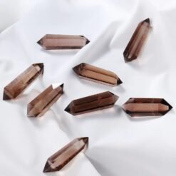 2 Sizes of Brown Tea Quartz Double-Terminated Crystal Point Wholesale 102221000-1