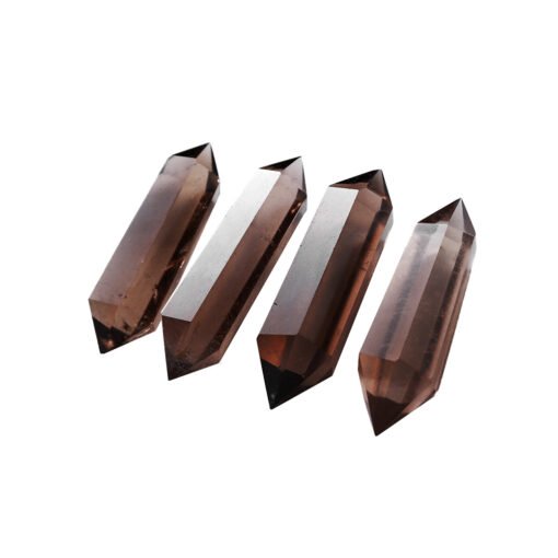 2 Sizes of Brown Tea Quartz Double-Terminated Crystal Point Wholesale 102221000-3