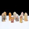 2 Sizes of Colorful Crazy Agate Crystal Tower Pillar Wholesale 102083000-1