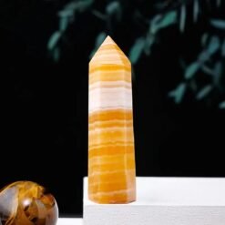 2 Sizes of Yellow Calcite Crystal Tower Pillar Wholesale 102124000