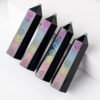 3 Sizes of Black Obsidian Chakela Crystal Tower Pillar Wholesale 102090000-3