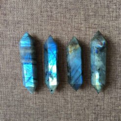 3 Sizes of Blue Labradorite Double-Terminated Crystal Point Wholesale 102209000