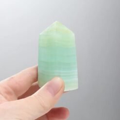 3 Sizes of Caribbean Green Calcite Crystal Tower Pillar Wholesale 102138000