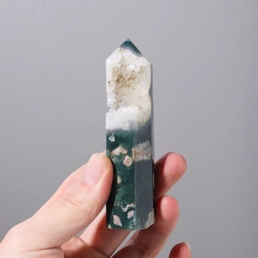 3 Sizes of Green Agate Crystal Tower Pillar Wholesale 102084000