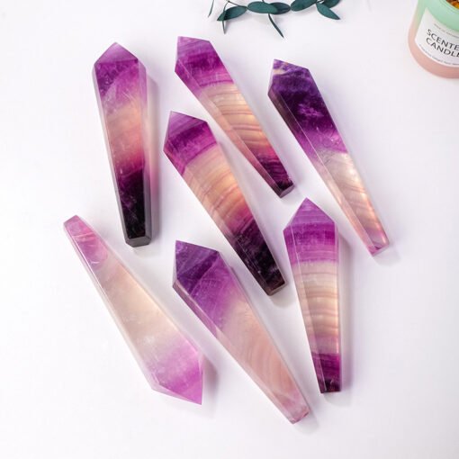 3 Sizes of Purple Fluorite Crystal Pendulum Pillar Wholesale 102142000-1