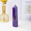 3 Sizes of Purple Mica Four-sided Crystal Tower Pillar Wholesale 102076000-1