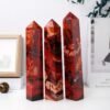 3 Sizes of Red Black Jasper Crystal Tower Pillar Wholesale 102126000-2