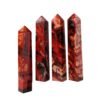 3 Sizes of Red Black Jasper Crystal Tower Pillar Wholesale 102126000-3