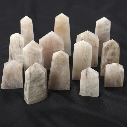 3 Sizes of White Moonstone Crystal Tower Pillar Wholesale 102166000-2