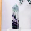 4 Sizes of Colorful Feather Fluorite Crystal Tower Pillar Wholesale 102112000