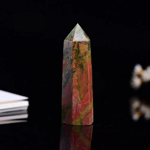 4 Sizes of Colorful Unakite Crystal Tower Pillar Wholesale 102001000