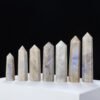 4 Sizes of Gray Moonstone Crystal Tower Wholesale - 2.76-3.15 in(7-8 cm)