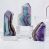 4 Sizes of Natural Colorful Fluorite Crystal Tower Pillar Wholesale 10208200-1