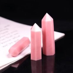 4 Sizes of Pink Opal Crystal Tower Pillar Wholesale 102029000