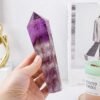 4 Sizes of Purple Brazilian Amethyst Crystal Tower Pillar with Base Wholesale 102060000