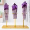 4 Sizes of Purple Brazilian Amethyst Crystal Tower Pillar with Base Wholesale 102060000-3