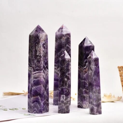 4 Sizes of Purple Dream Amethyst Crystal Tower Pillar Wholesale 102139000