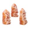 4 Sizes of Red Agate Teeth Crystal Tower Pillar Wholesale 102091000-3