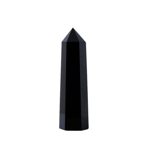 5 Sizes of Black Obsidian Crystal Tower Pillar Wholesale 102061000