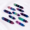 5 Sizes of Colorful Fluorite Double-Terminated Crystal Point Wholesale 102222000-3