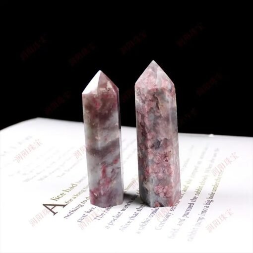 5 Sizes of Pink Green Tourmaline Crystal Tower Pillar Wholesale 102033000