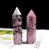 5 Sizes of Pink Rhodonite Crystal Tower Pillar Wholesale 102031000