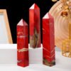 5 Sizes of Red Jasper Crystal Tower Pillar Wholesale 102163000-1