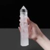 5 Sizes of White Quartz Crystal Tower Pillar Wholesale 102050000