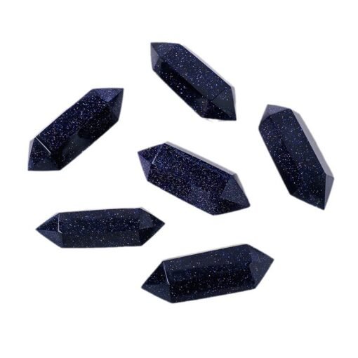 5pcs Blue Sandstone 4.5cm Double-Terminated Crystal Point Wholesale 102217000-3