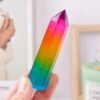 5pcs Colorful Aura Selenite Crystal Tower Pillar Wholesale 102143000