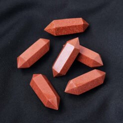 5pcs Red Goldstone 4.5cm Double-Terminated Crystal Point Wholesale 102212000-1