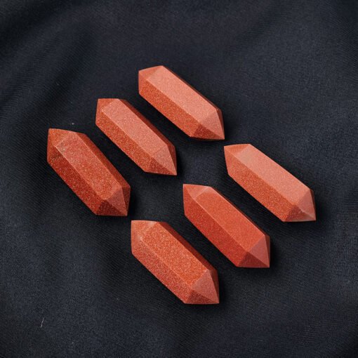 5pcs Red Goldstone 4.5cm Double-Terminated Crystal Point Wholesale 102212000-2