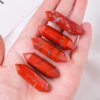 5pcs Red Jasper Double-Terminated 4.5cm Crystal Point Wholesale 102208000-1