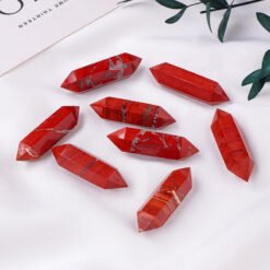 5pcs Red Jasper Double-Terminated 4.5cm Crystal Point Wholesale 102208000