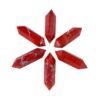 5pcs Red Jasper Double-Terminated 4.5cm Crystal Point Wholesale 102208000-3