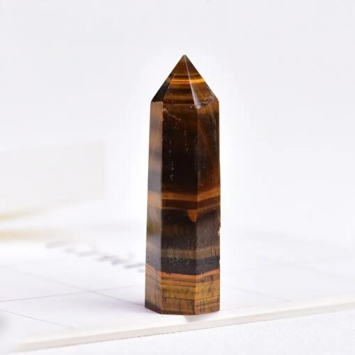 6 Sizes of Pure Brown Tigers Eye Crystal Tower Pillar Wholesale 102037000