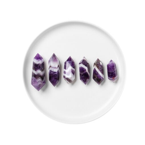 6 Sizes of Purple Dream Amethyst Double-Terminated Crystal Point Wholesale 102203000.-3